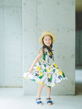 「maarook（マルーク）のアイテム」を使った、LaLaLa.....✧︎*。さん（キッズ・110cm）の夏コーディネート