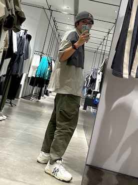 「Li-Ning（リーニン）のアイテム」を使った、KevinZさん（メンズ・180cm）の夏コーディネート