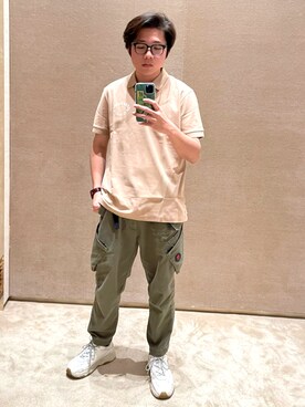 「Li-Ning（リーニン）のアイテム」を使った、KevinZさん（メンズ・180cm）の夏コーディネート