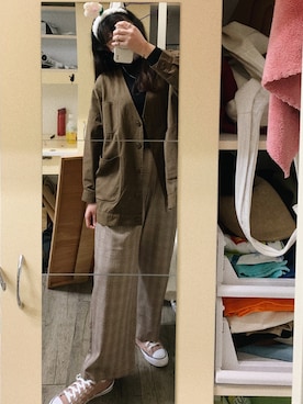 「大地色系」｜c.hanggさん（レディース・166cm）の冬コーディネート