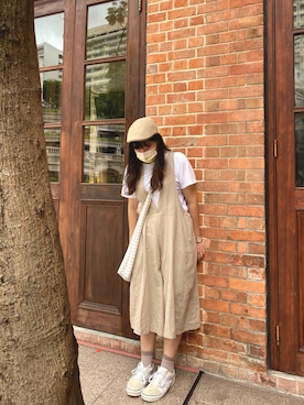 「大地色系」｜c.hanggさん（レディース・166cm）の夏コーディネート