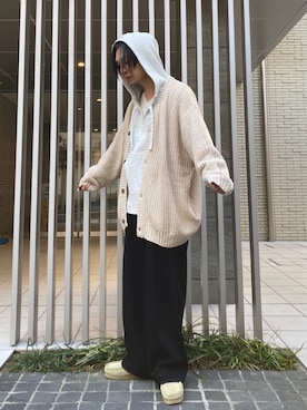 「Lull（ルル）のアイテム」を使った、 松波 侑亮さん（メンズ・164cm）の冬コーディネート
