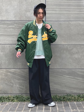 「MR.OLIVE（ミスターオリーブ）のアイテム」を使った、 松波 侑亮さん（メンズ・164cm）の冬コーディネート