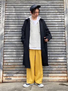 「Lull（ルル）のアイテム」を使った、 松波 侑亮さん（メンズ・164cm）の秋コーディネート