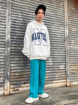 「Lull（ルル）のアイテム」を使った、 松波 侑亮さん（メンズ・162cm）の秋コーディネート