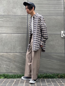  松波 侑亮さん（メンズ・164cm）の秋コーディネート