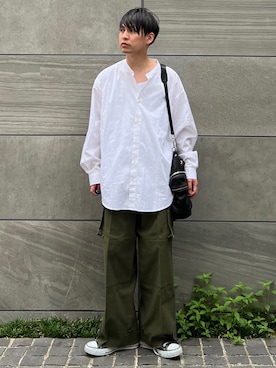 「alexanderwang（アレキサンダーワン）のアイテム（バッグ）」を使った、 松波 侑亮さん（メンズ・164cm）の秋コーディネート
