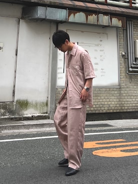 「SPINNS（スピンズ）のアイテム（ブーツ）」を使った、 松波 侑亮さん（メンズ・164cm）の夏コーディネート