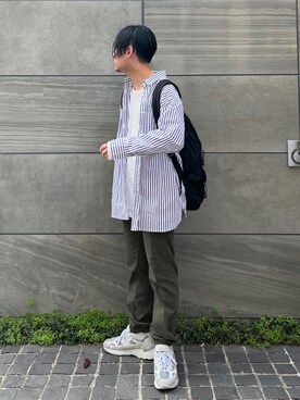 「Lull（ルル）のアイテム」を使った、 松波 侑亮さん（メンズ・164cm）の春コーディネート