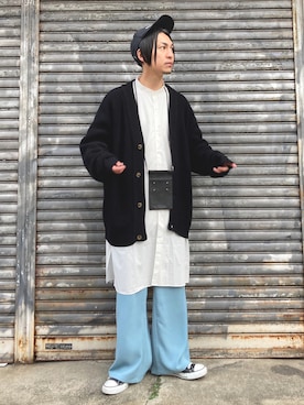 「Lull（ルル）のアイテム」を使った、 松波 侑亮さん（メンズ・164cm）の冬コーディネート