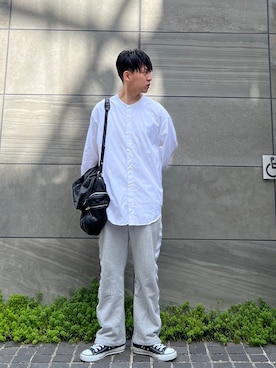 「alexanderwang（アレキサンダーワン）のアイテム（バッグ）」を使った、 松波 侑亮さん（メンズ・164cm）の春コーディネート