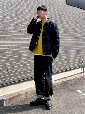 「Paraboot（パラブーツ）のアイテム（その他シューズ）」を使った、 松波 侑亮さん（メンズ・164cm）の春コーディネート