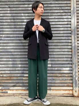  松波 侑亮さん（メンズ・162cm）の秋コーディネート