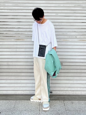 「アイテム（その他シューズ）」を使った、 松波 侑亮さん（メンズ・164cm）の夏コーディネート