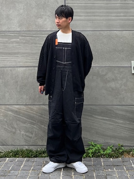 「EDWIN（エドウィン）のアイテム（オールインワン・サロペット）」を使った、 松波 侑亮さん（メンズ・164cm）の夏コーディネート