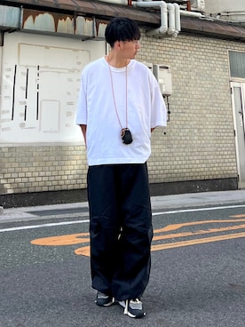 「EDWIN（エドウィン）のアイテム（その他パンツ）」を使った、 松波 侑亮さん（メンズ・164cm）の夏コーディネート