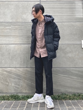 「アーバンリサーチドアーズ」｜「アイテム（ジャージ）」を使った、 松波 侑亮さん（メンズ・164cm）の冬コーディネート