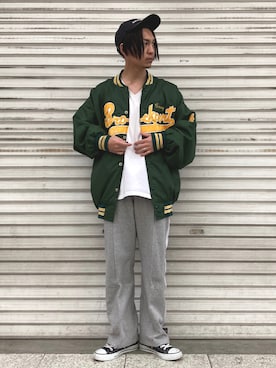 「キヤップ」｜「アイテム（ジャケット/アウター）」を使った、 松波 侑亮さん（メンズ・164cm）の冬コーディネート