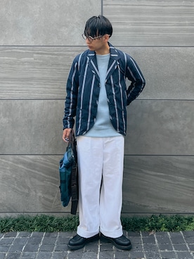 「Paraboot（パラブーツ）の＜Paraboot（パラブーツ）＞ CHAMBORD/シャンボード（ドレスシューズ）」を使った、 松波 侑亮さん（メンズ・164cm）の秋コーディネート