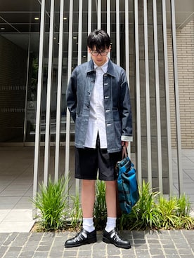 「MR.OLIVE（ミスターオリーブ）のアイテム」を使った、 松波 侑亮さん（メンズ・164cm）の春コーディネート