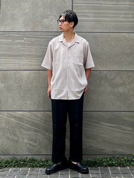 「Confirm（コンファーム）のアイテム」を使った、 松波 侑亮さん（メンズ・164cm）の夏コーディネート