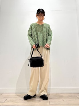 「FORK&SPOON」｜amiさん（レディース・160cm）の冬コーディネート