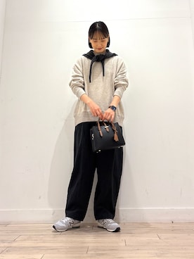 「かぐれ」｜「アイテム（スウェット）」を使った、amiさん（レディース・160cm）の秋コーディネート