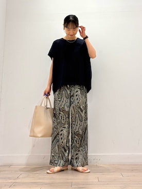 「RODE SKO（ロデスコ）のアイテム」を使った、amiさん（レディース・160cm）の夏コーディネート