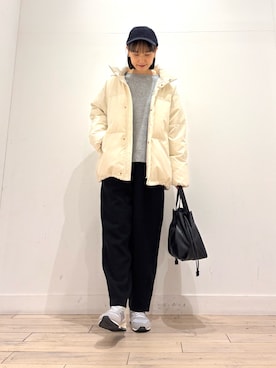 「アイテム（トートバッグ）」を使った、amiさん（レディース・160cm・30代）の冬コーディネート