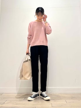 「アイテム（ヘアゴム）」を使った、amiさん（レディース・160cm）の冬コーディネート