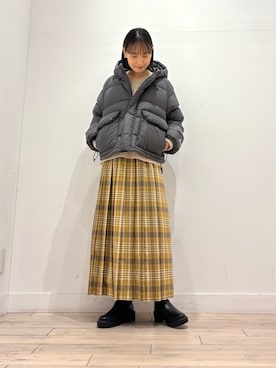 「おでかけコーデ」｜「アイテム（ダウンジャケット/コート）」を使った、amiさん（レディース・160cm）の冬コーディネート