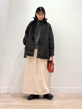 「アイテム（スカート）」を使った、amiさん（レディース・160cm・30代）の冬コーディネート