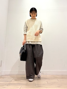 「アーバンリサーチドアーズ」｜「アイテム（アクセサリー）」を使った、amiさん（レディース・160cm）の秋コーディネート