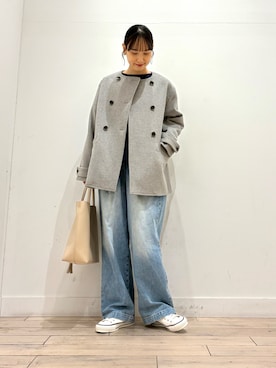 「URBAN RESEARCH DOORS(アーバンリサーチドアーズ)のアイテム(スニーカー)」を使った、amiさん(レディース・160cm)の冬コーディネート