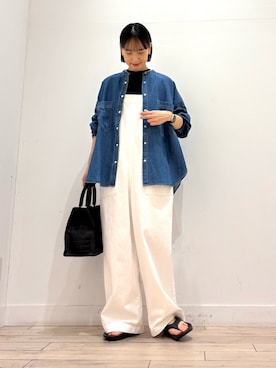 「ママコーディネート」｜amiさん（レディース・160cm）の春コーディネート