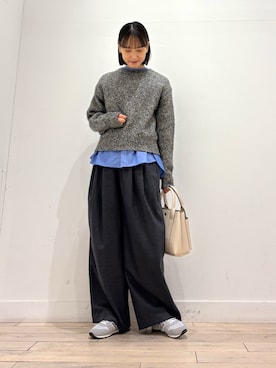 「アイテム（トートバッグ）」を使った、amiさん（レディース・160cm・30代）の冬コーディネート