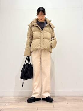 「URBAN RESEARCH（アーバンリサーチ）のアイテム（ダウンジャケット/コート）」を使った、amiさん（レディース・160cm）の冬コーディネート