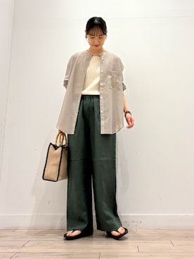 「RODE SKO（ロデスコ）のアイテム」を使った、amiさん（レディース・160cm）の春コーディネート