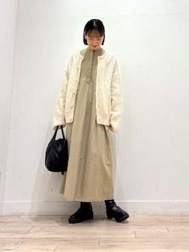 「アイテム（ワンピース/ドレス）」を使った、amiさん（レディース・160cm・30代）の秋コーディネート