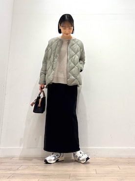 「冬の注目アウター」｜amiさん（レディース・160cm）の秋コーディネート