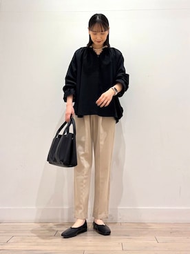 「ストレート×イエベ春」｜「アイテム（その他アウター）」を使った、amiさん（レディース・160cm）の春コーディネート