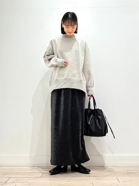 「URBAN RESEARCH DOORS（アーバンリサーチドアーズ）のウールリバーテーラードコート（その他アウター）」を使った、amiさん（レディース・160cm）の秋コーディネート