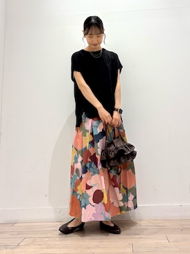 「アイテム（ニット/セーター）」を使った、amiさん（レディース・160cm・30代）の夏コーディネート