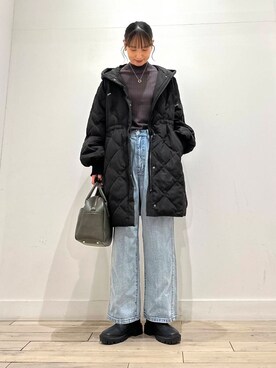 「アイテム（ヘアゴム）」を使った、amiさん（レディース・160cm）の冬コーディネート