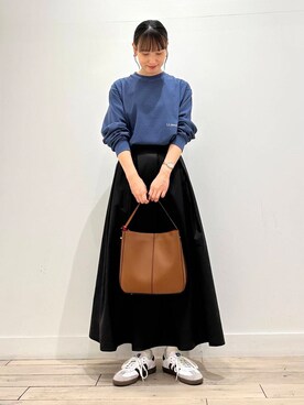 「RODE SKO（ロデスコ）のワンハンドル3WAYバッグ（ハンドバッグ）」を使った、amiさん（レディース・160cm）の夏コーディネート