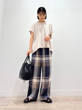 「URTECH」｜「アイテム（アクセサリー）」を使った、amiさん（レディース・160cm）の夏コーディネート