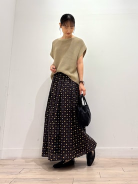 「アイテム（スカート）」を使った、amiさん（レディース・160cm・30代）の夏コーディネート