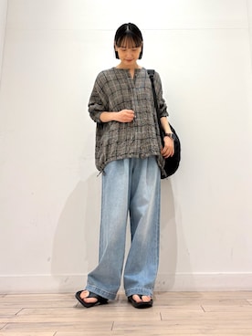 「ママコーディネート」｜amiさん（レディース・160cm）の春コーディネート
