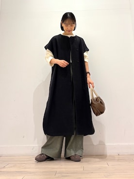 「かぐれ」｜「アイテム（ワンピース/ドレス）」を使った、amiさん（レディース・160cm）の秋コーディネート