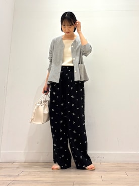 「ママコーディネート」｜amiさん（レディース・160cm）の春コーディネート